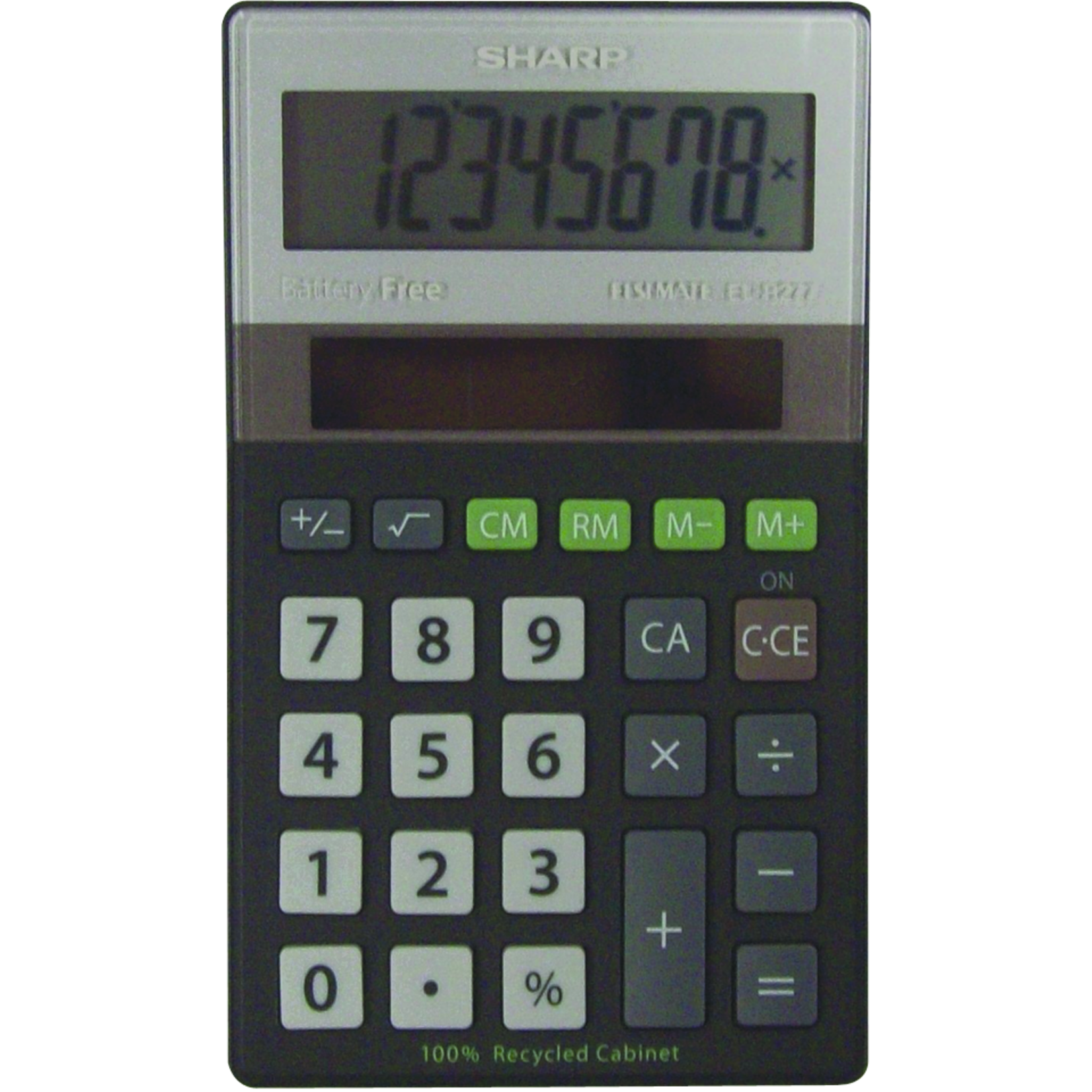 Sharp EL-R277BBK Eco-concept Handheld Basic Calculator