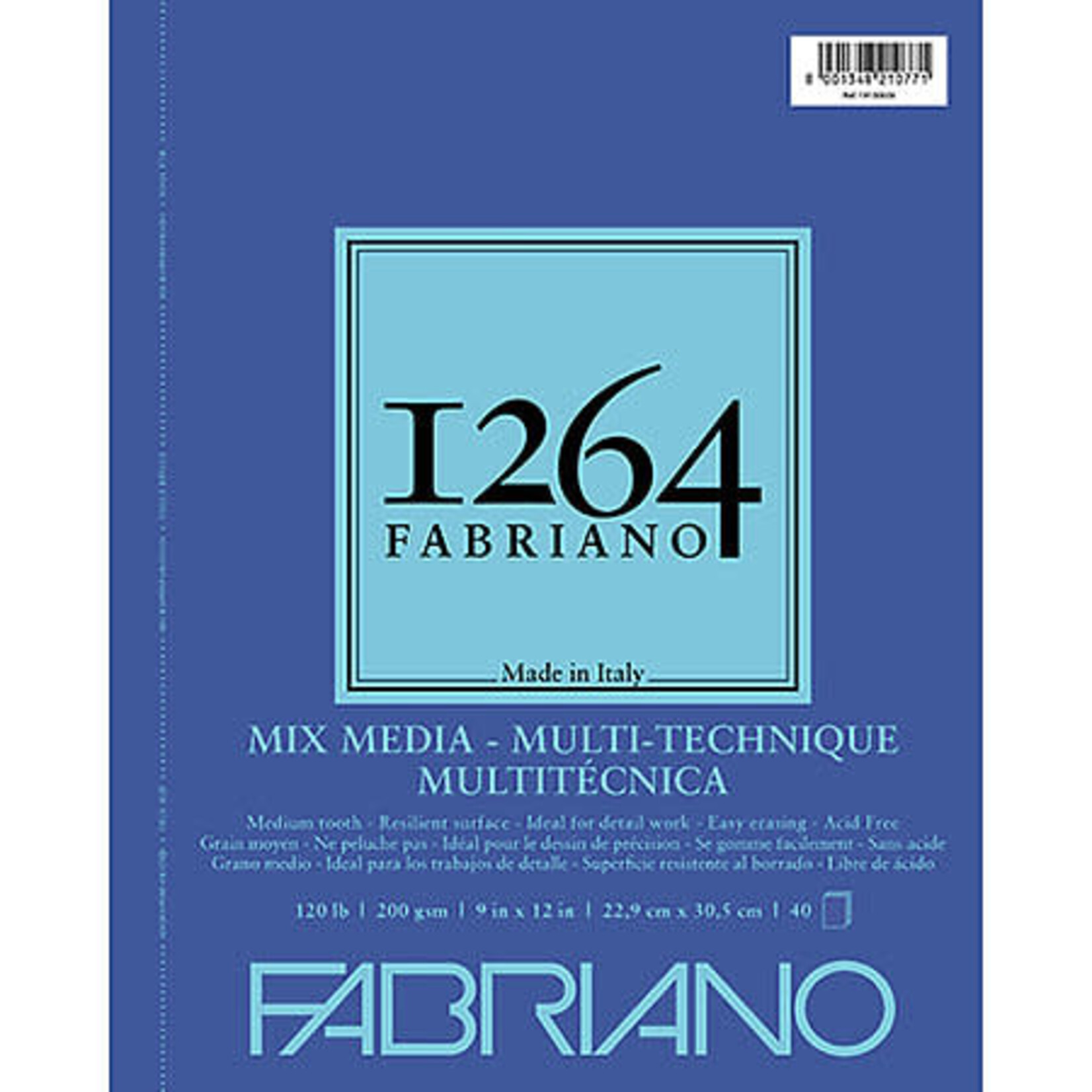 Fabriano Fabriano 1264 Mixed Media Pads, 11" x 14" - 120 lb. (200 gsm), 40 Shts./Pad