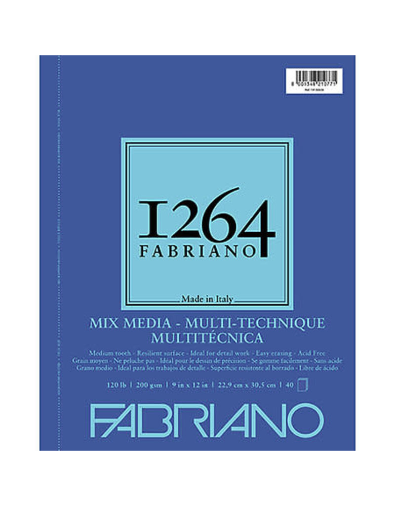 Fabriano Fabriano 1264 Mixed Media Pads, 11" x 14" - 120 lb. (200 gsm), 40 Shts./Pad