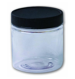 Jacquard Clear Containers, 4 oz. Clear Jar (Plastic Wide-Mouth with Lid)