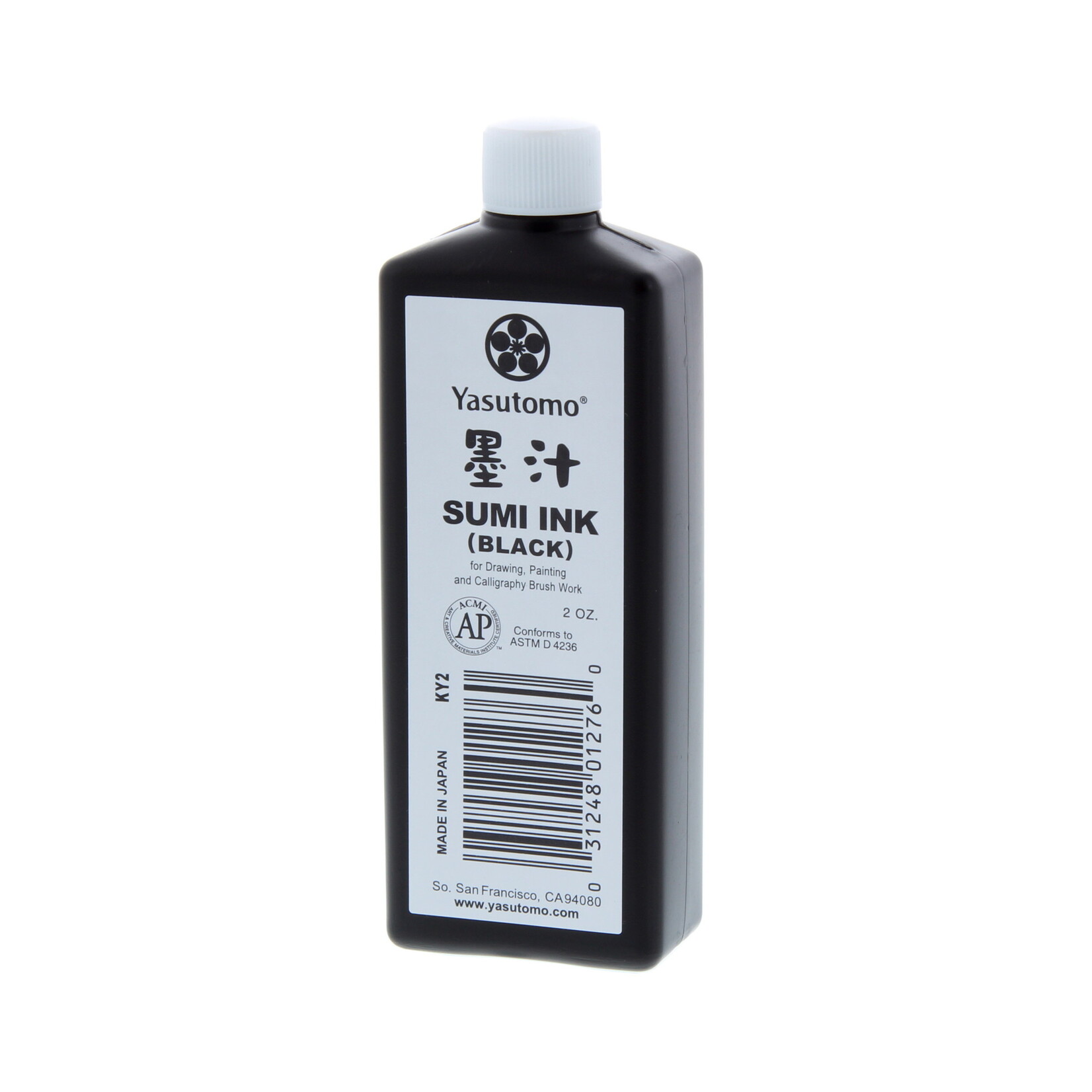 Yasutomo Liquid Sumi Ink, 2 oz. Black