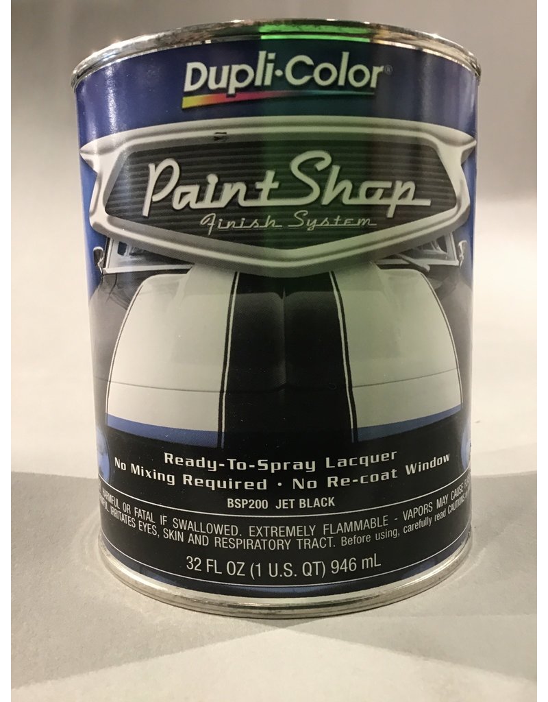 DupliColor Paint Shop Finish System Jet Black MICA Store