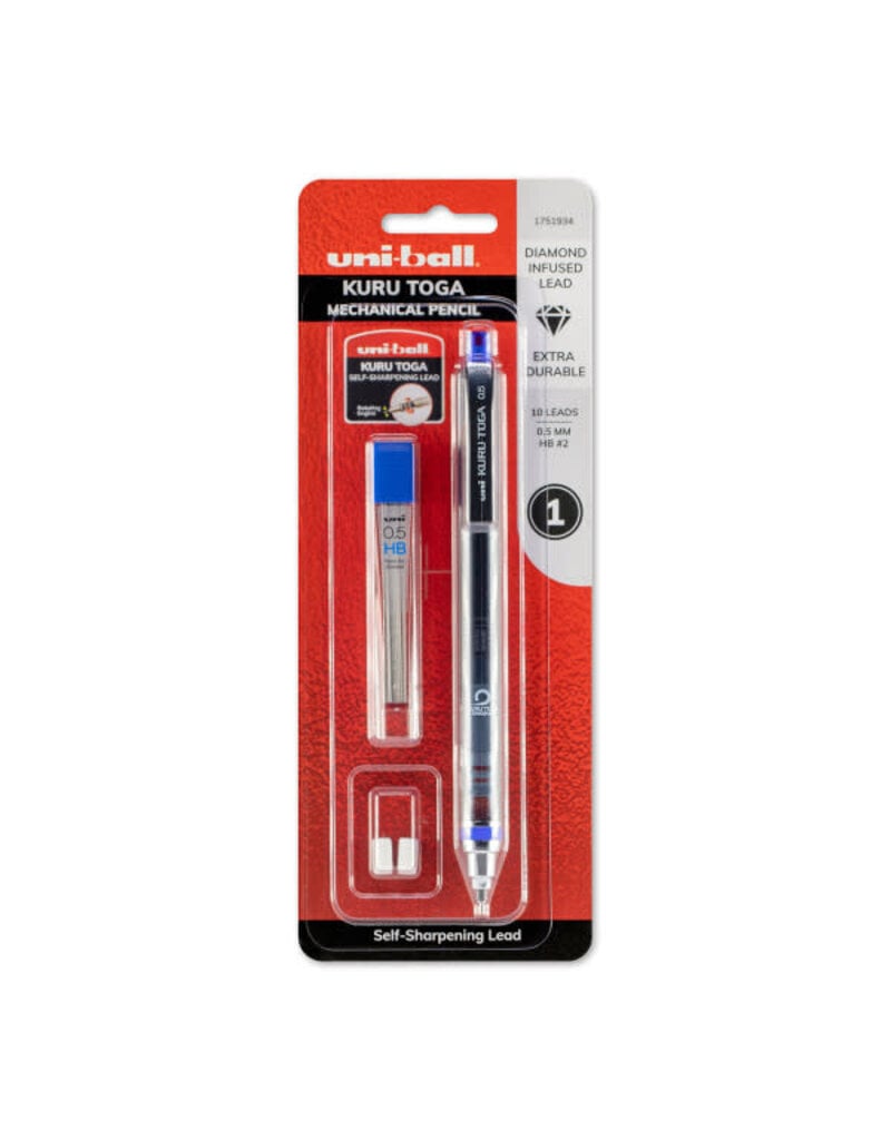 Uni Kuru Toga Mechanical Pencil 0.5 mm: Auto Rotating Leads - Red —  Stationery Pal