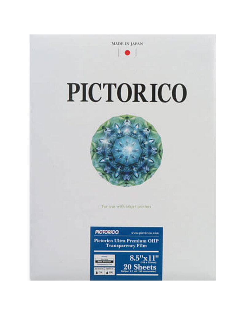 Pictorico Pro Ultra Premium OHP Transparency Film - Letter (8.5 x 11", 20 Sheets)