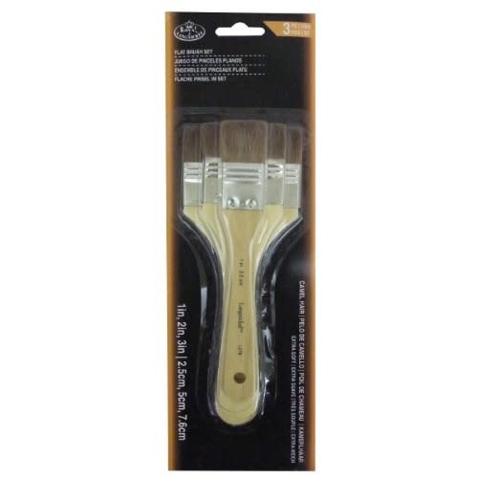 Royal Brush Large Area Brush Sets, Brown Pony Hair Set