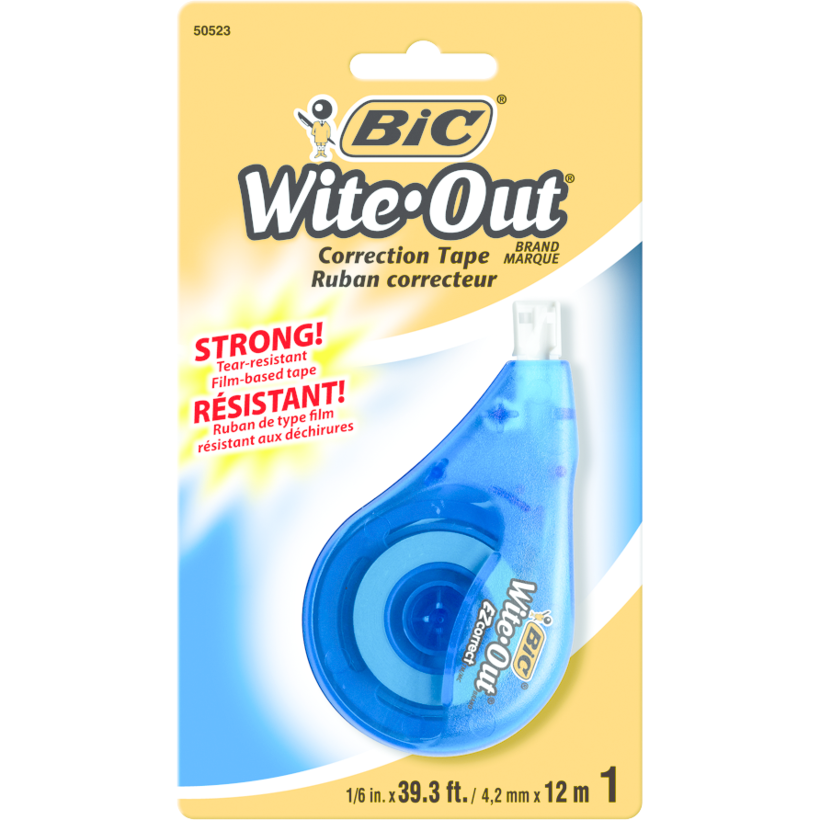 Bic Bic Wite Out Correction Tape - White .17in x 39.3ft