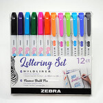 Zebra Lettering Set 12-Piece