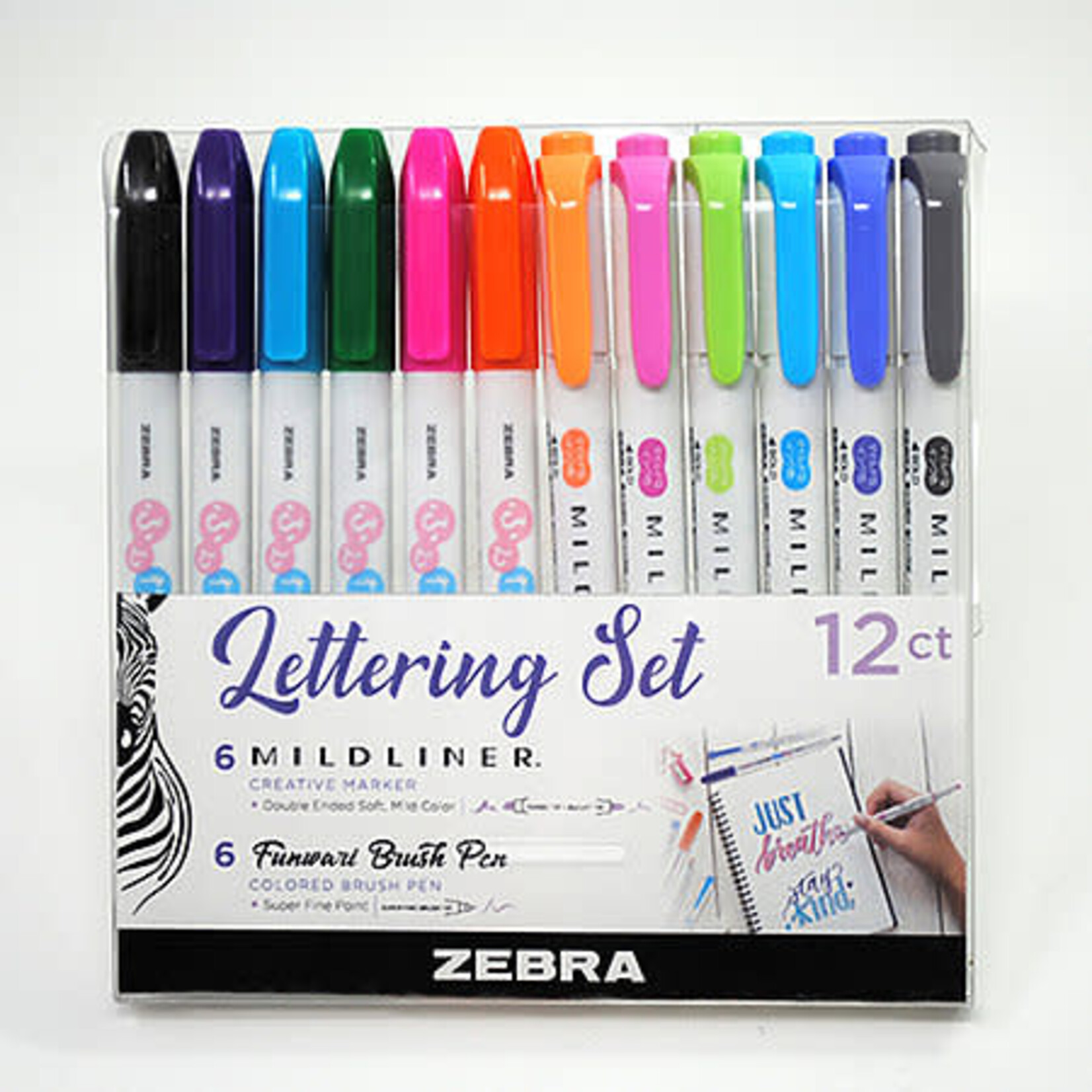 Zebra Lettering Set 12-Piece