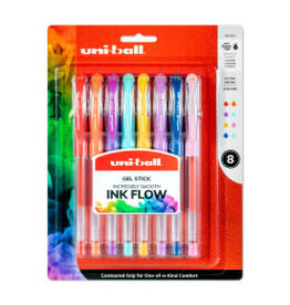 Uni-Ball Gel Impact Pens, White - MICA Store