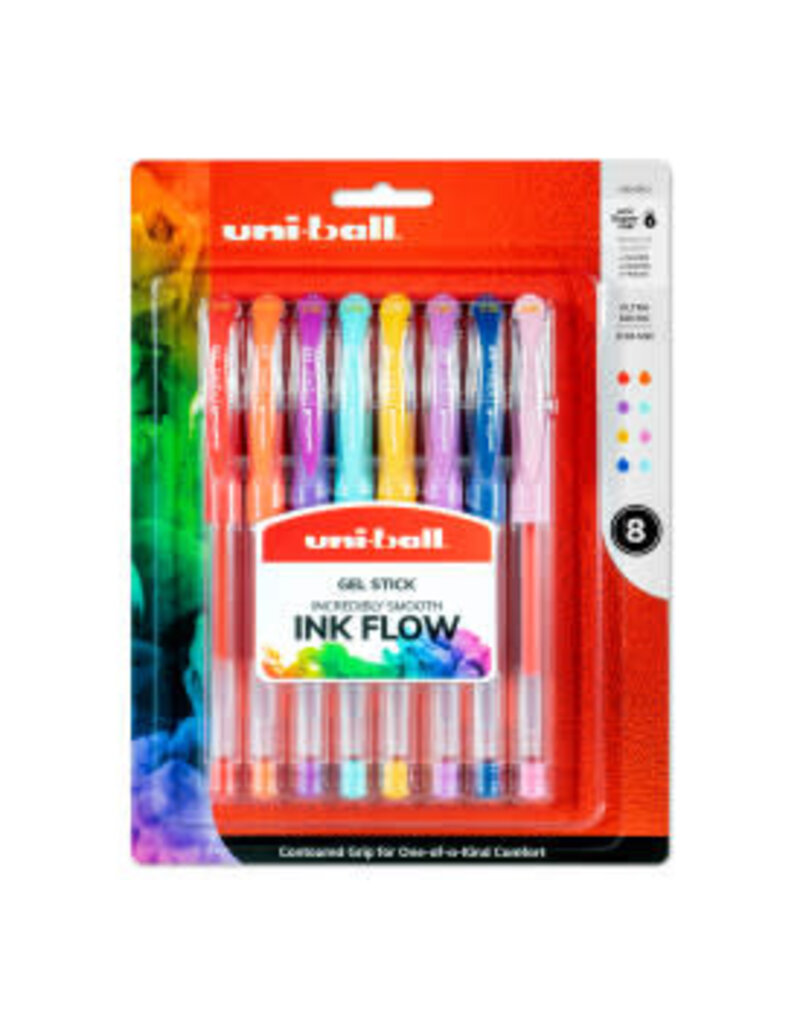 Uni-ball SIGNO Gelstick Pen Set, 8-Color Set