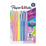 PaperMate Paper Mate Flair Felt Tip Pen Set, .7mm, 6-Colors, Retro