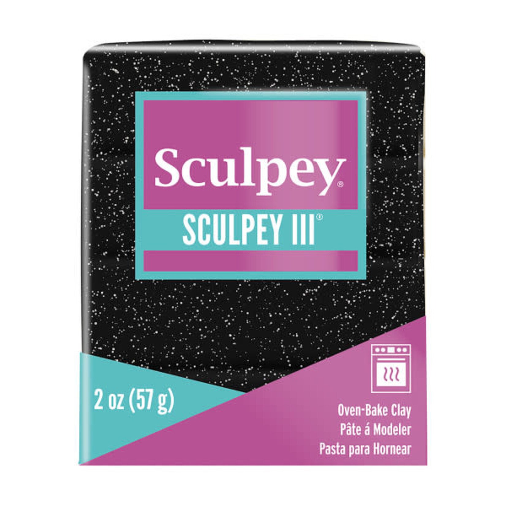 Sculpey Sculpey  III 2oz Black Glitter