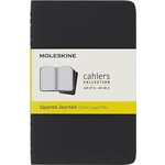 Moleskine Moleskine Cahier Journal (Set Of 3), Pocket, Squared, Black, Soft Cover (3.5 X 5.5)