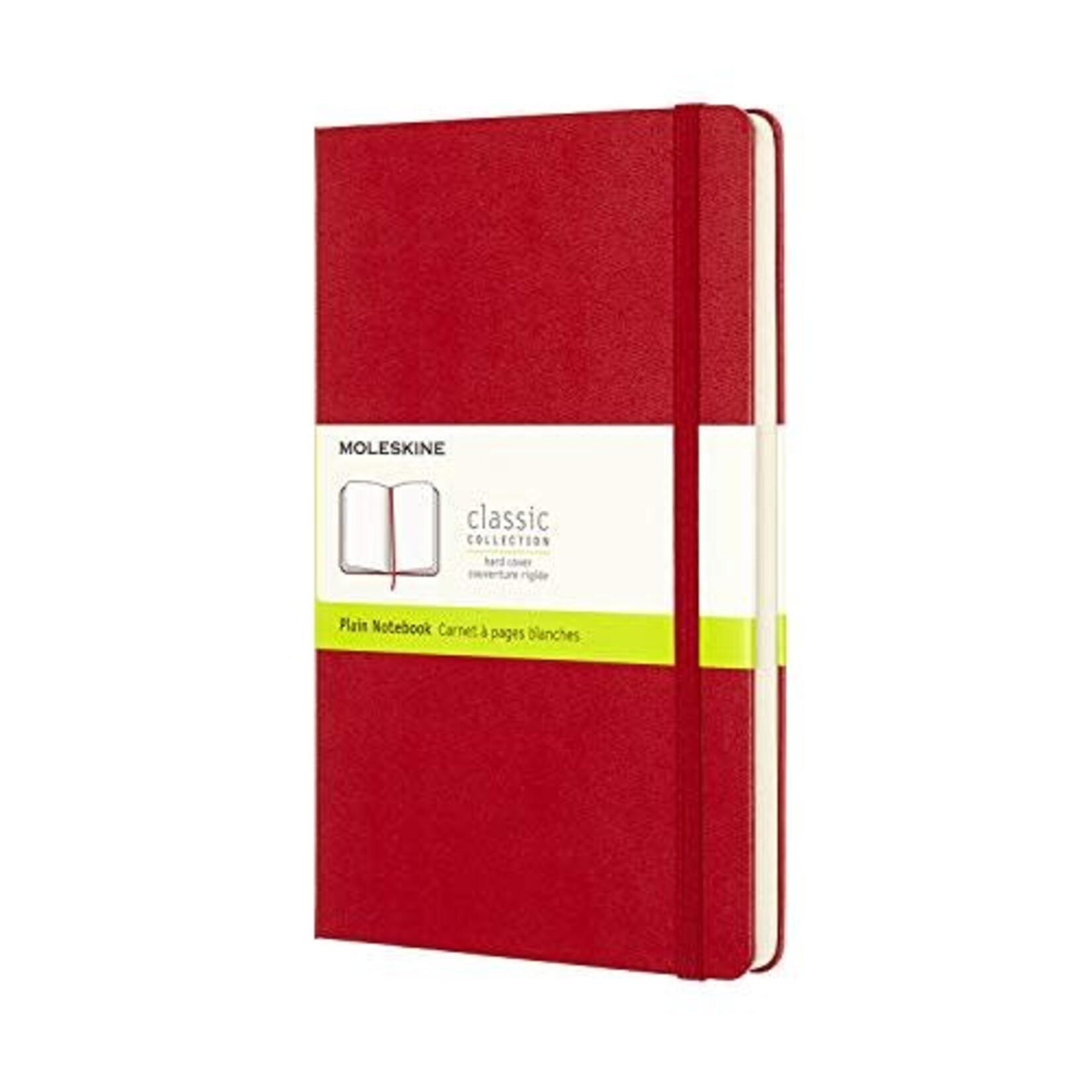 Moleskine Moleskine Classic Notebook, Large, Plain, Red, Hard Cover (5 X 8.25)
