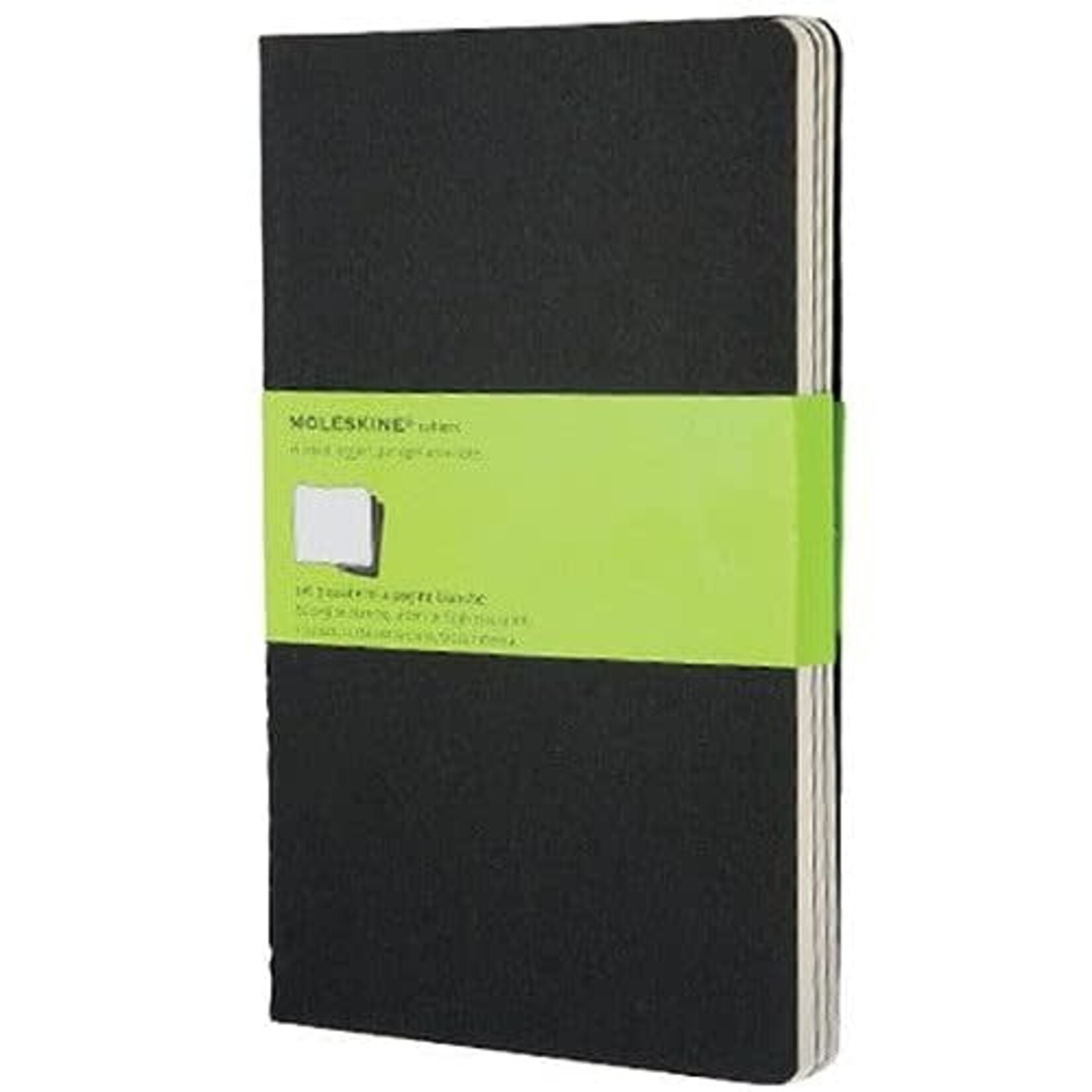 Moleskine Moleskine Cahier Journal (Set Of 3), Large, Plain, Black, Soft Cover (5 X 8.25)