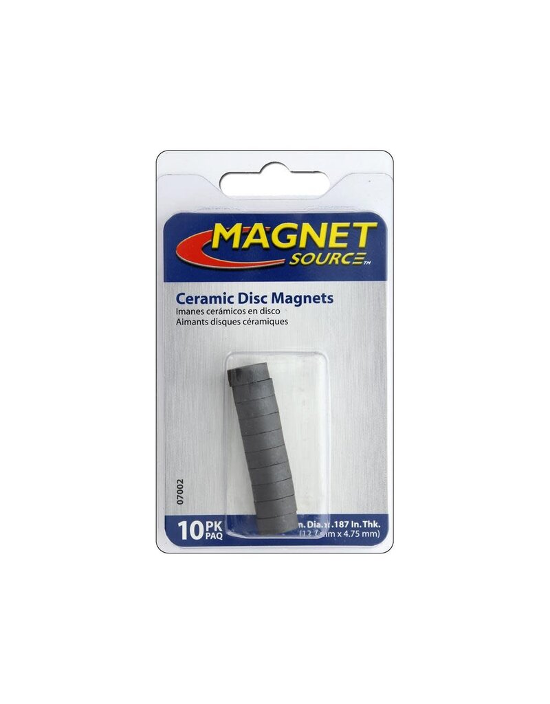 Magnet Source Magnet Source Ceramic Magnet Disks, 1/2" x 3/16"