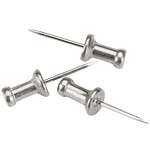 GEM Aluminum Head Push Pins - 5/8" - 100/Box
