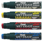 Pentel Wet Erase Chalk Marker Set, Jumbo Tip, Assorted