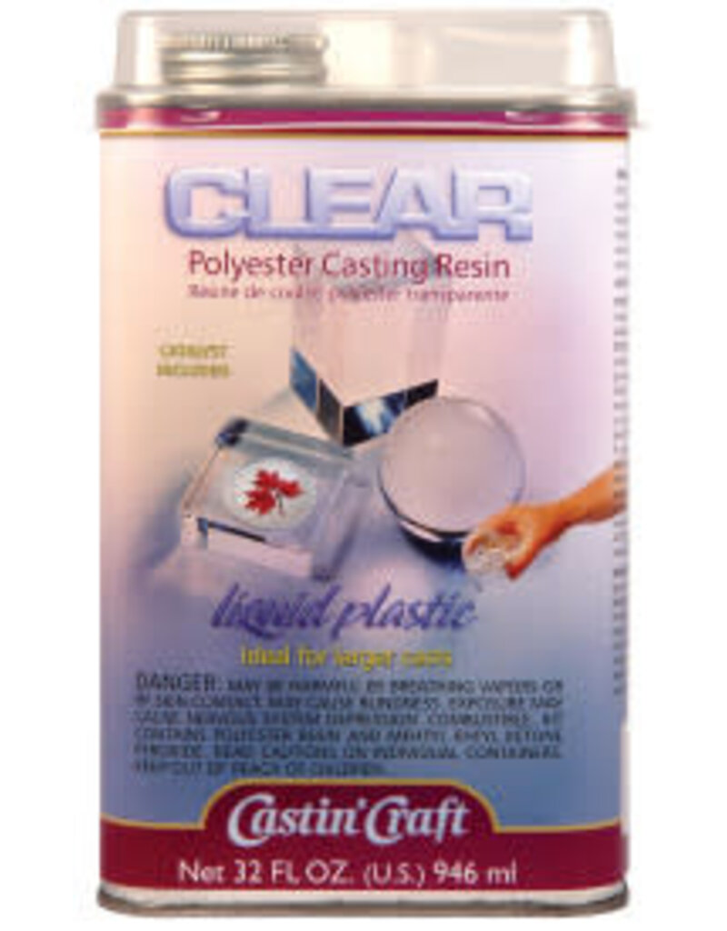 Castin Craft Clear Polyester Casting Resin with Catalyst, 32 oz. MICA