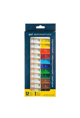 Art Alternatives Economy Acrylic Paint Sets, 12-Color Set - 12ml Tubes
