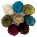Wistyria Editions Wool Roving .25oz 8 color Pack - Chic