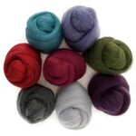 Wistyria Editions Wool Roving .25oz 8 color Pack - Vintage