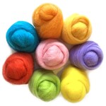 Wistyria Editions Wool Roving .25z 8 color Pack - Confetti