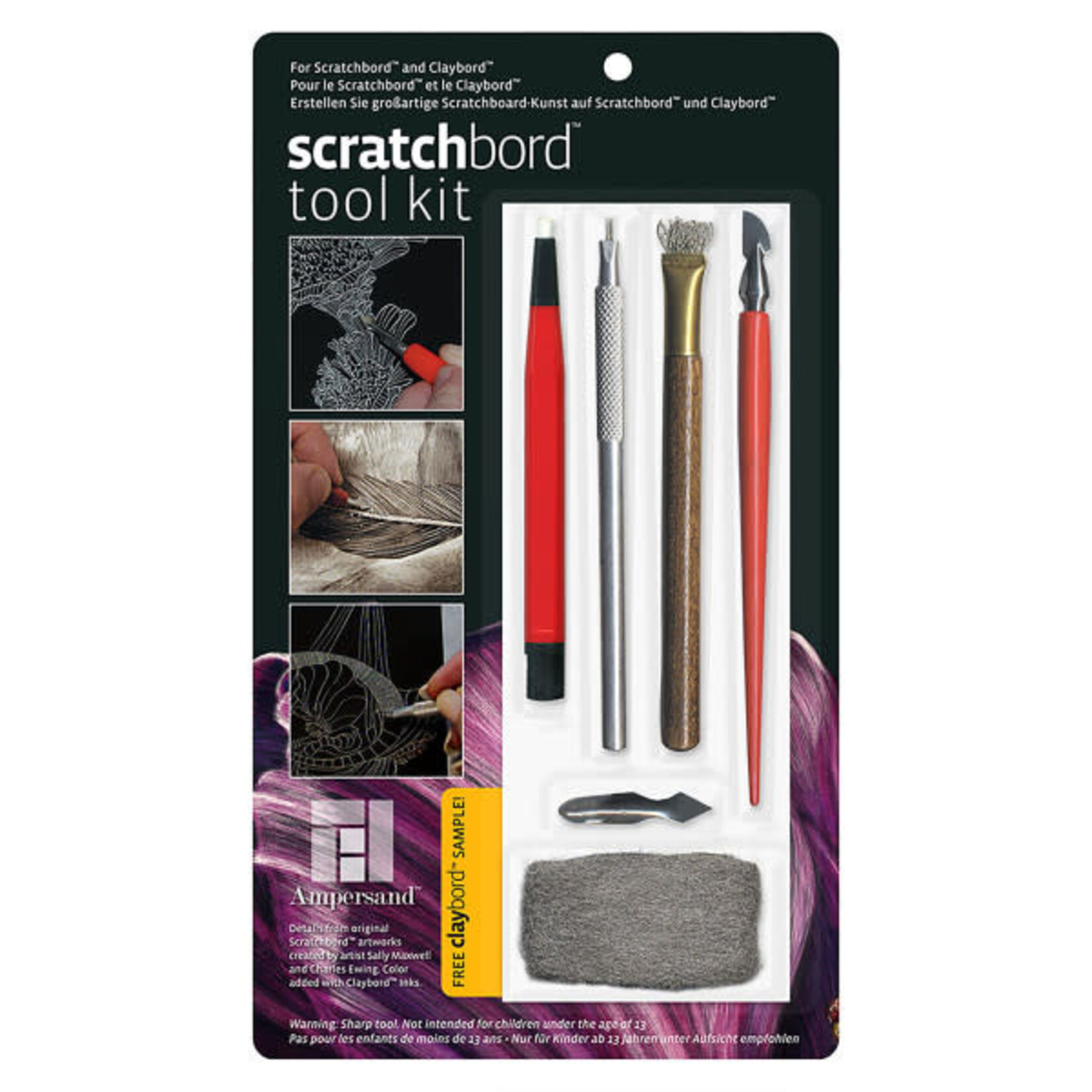 Ampersand Art Scratch/Claybord Tool Kit