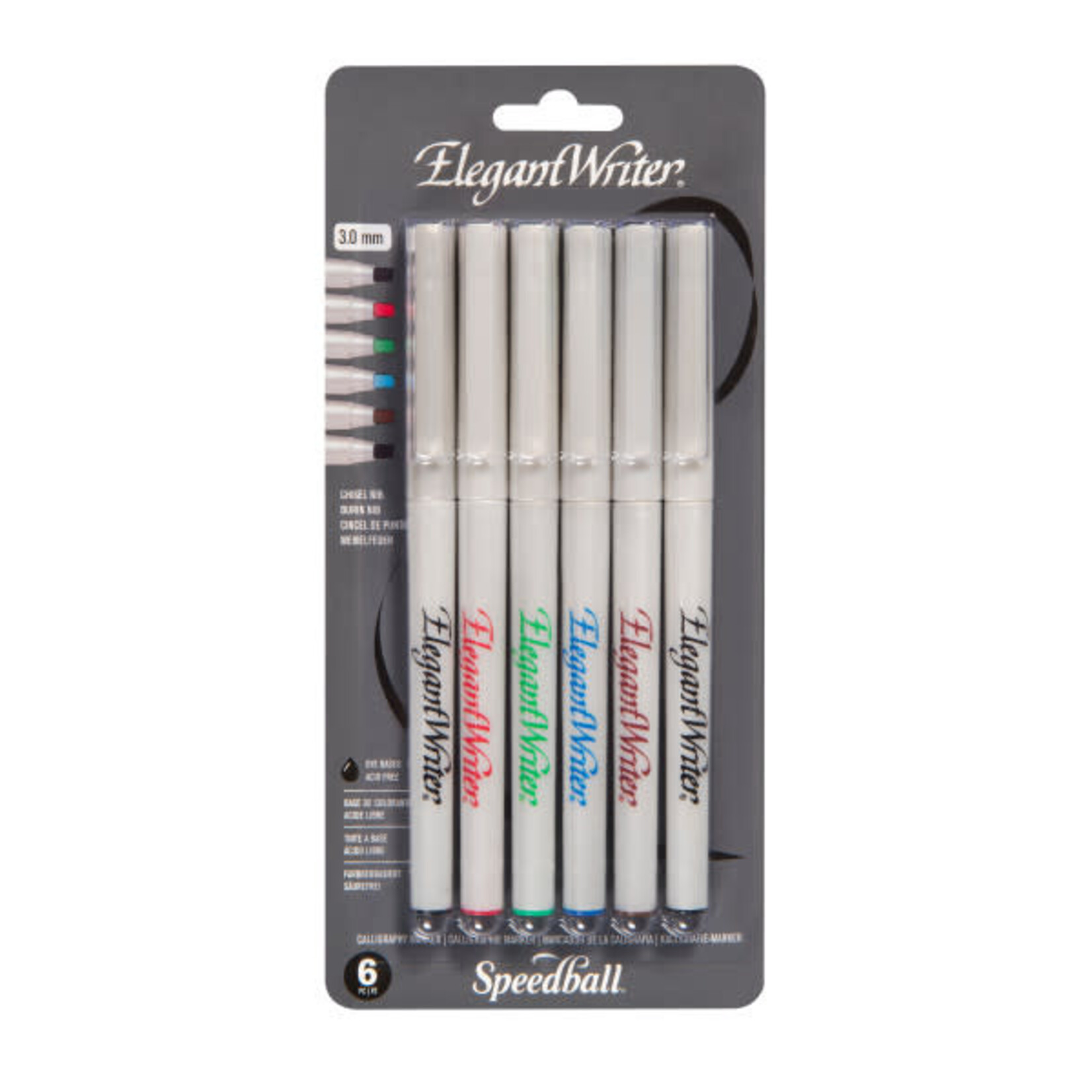 Elegant Writer Elegant Writer Calligraphy Pens, Marker Sets, 6-Color Medium-Point Set
