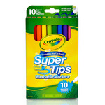 Crayola Washable Super Tip Markers, 10-Color Set