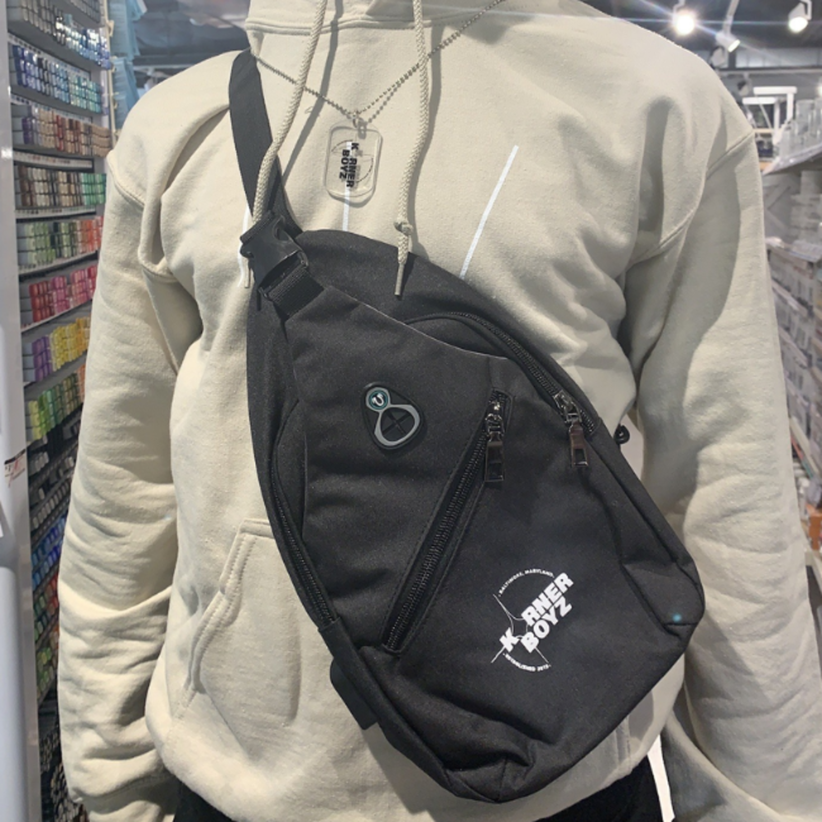 Korner Boyz KBZ Sports Sling Bag with USB Charging Port