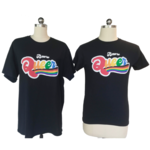 Bmore Queer Rainbow Silkscreen FASQA Black Tee