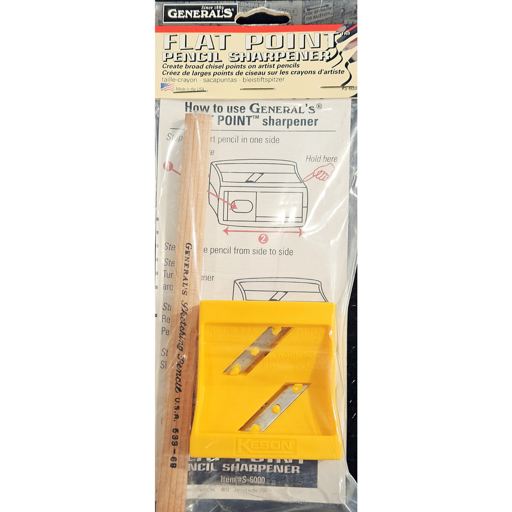 General Pencil SHARPENER FLAT POINT