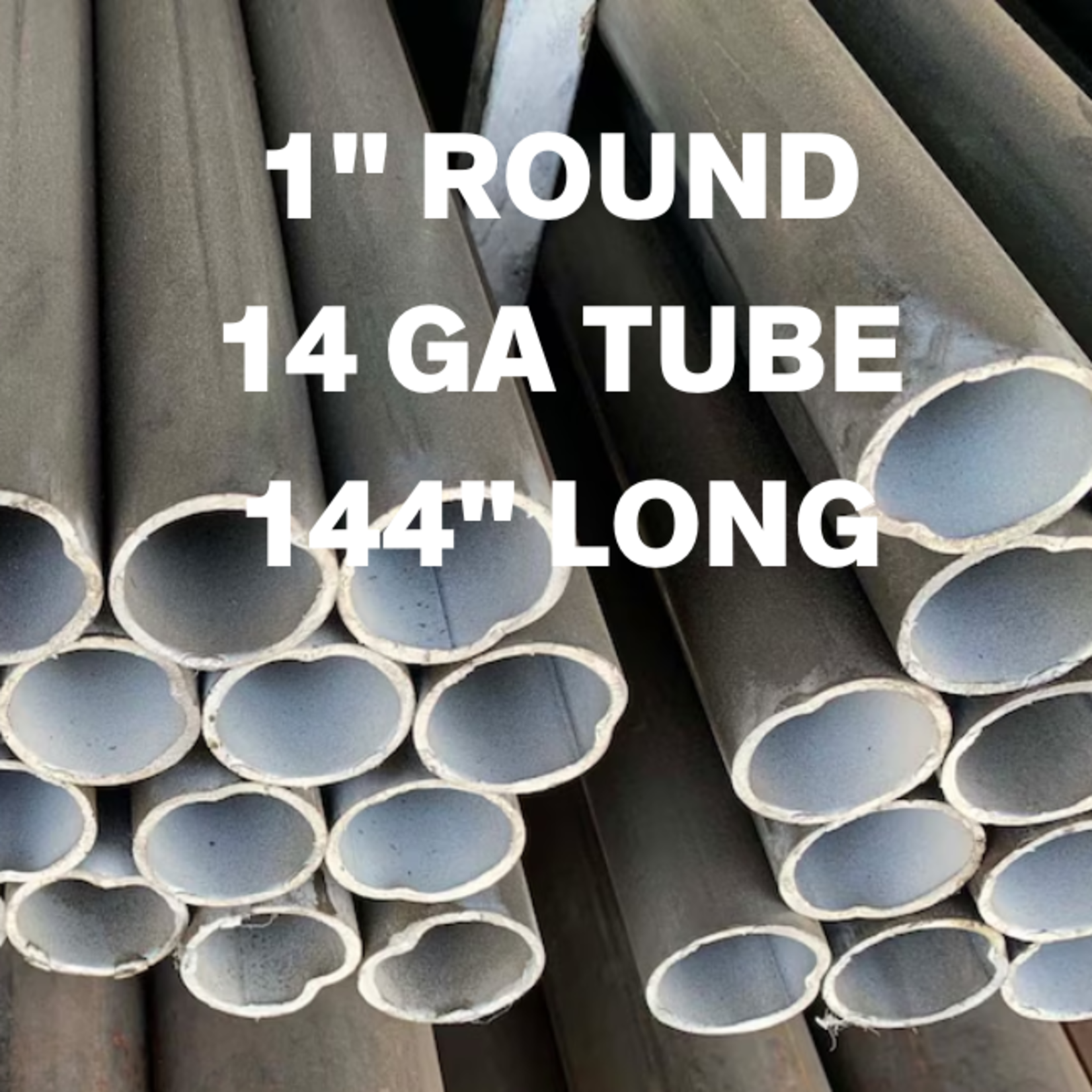 IS Mild Steel 1" Round Tube 14 GA 12ft