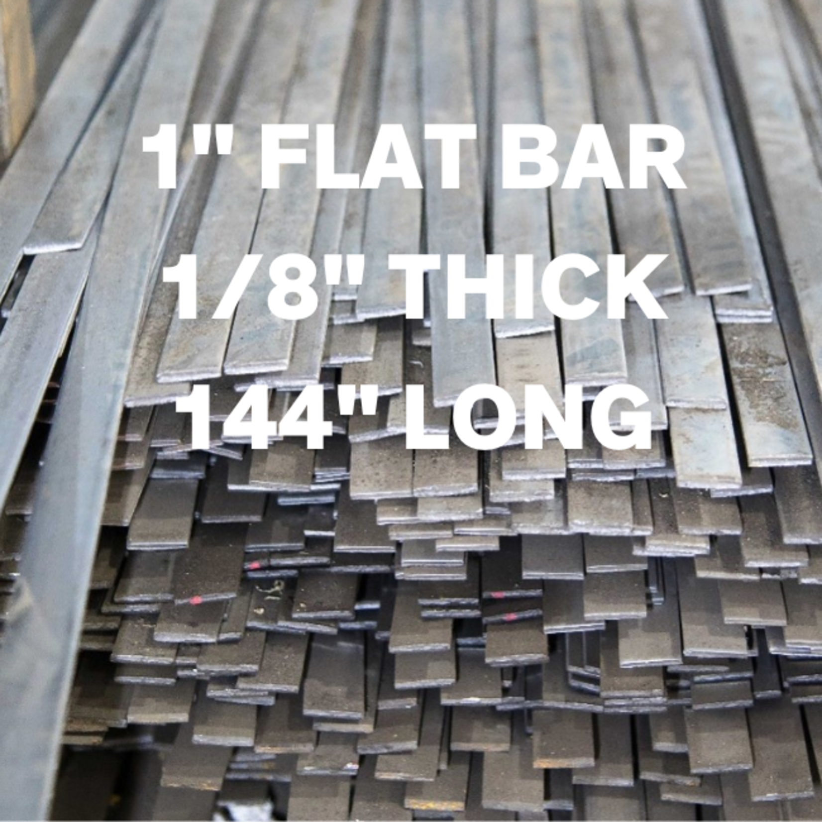 IS Mild Steel 1" Flat Bar 1/8" Thick 12ft