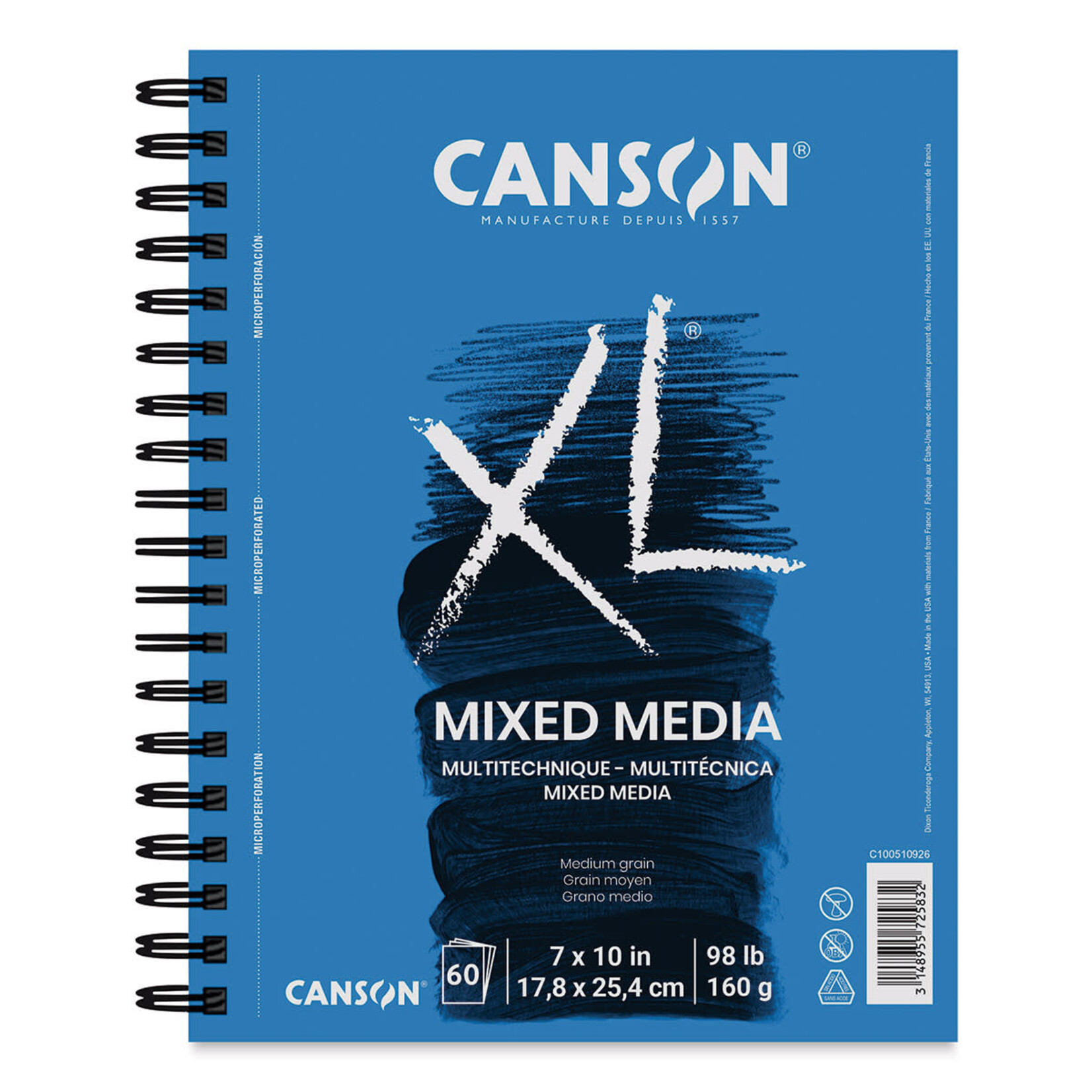 Canson XL Mixed-Media 7X10 60Sh Wb(6)