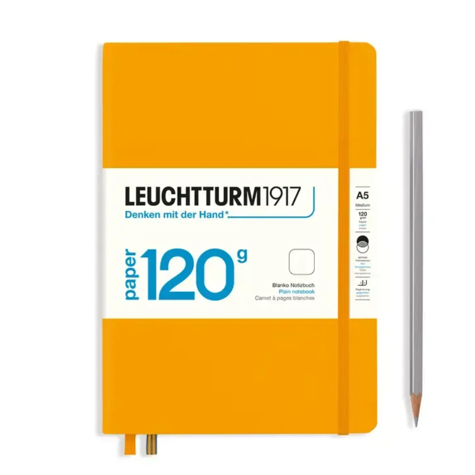 Leuchtturm Leuchtturm 120g Notebook, Medium, Rising Sun, Plain