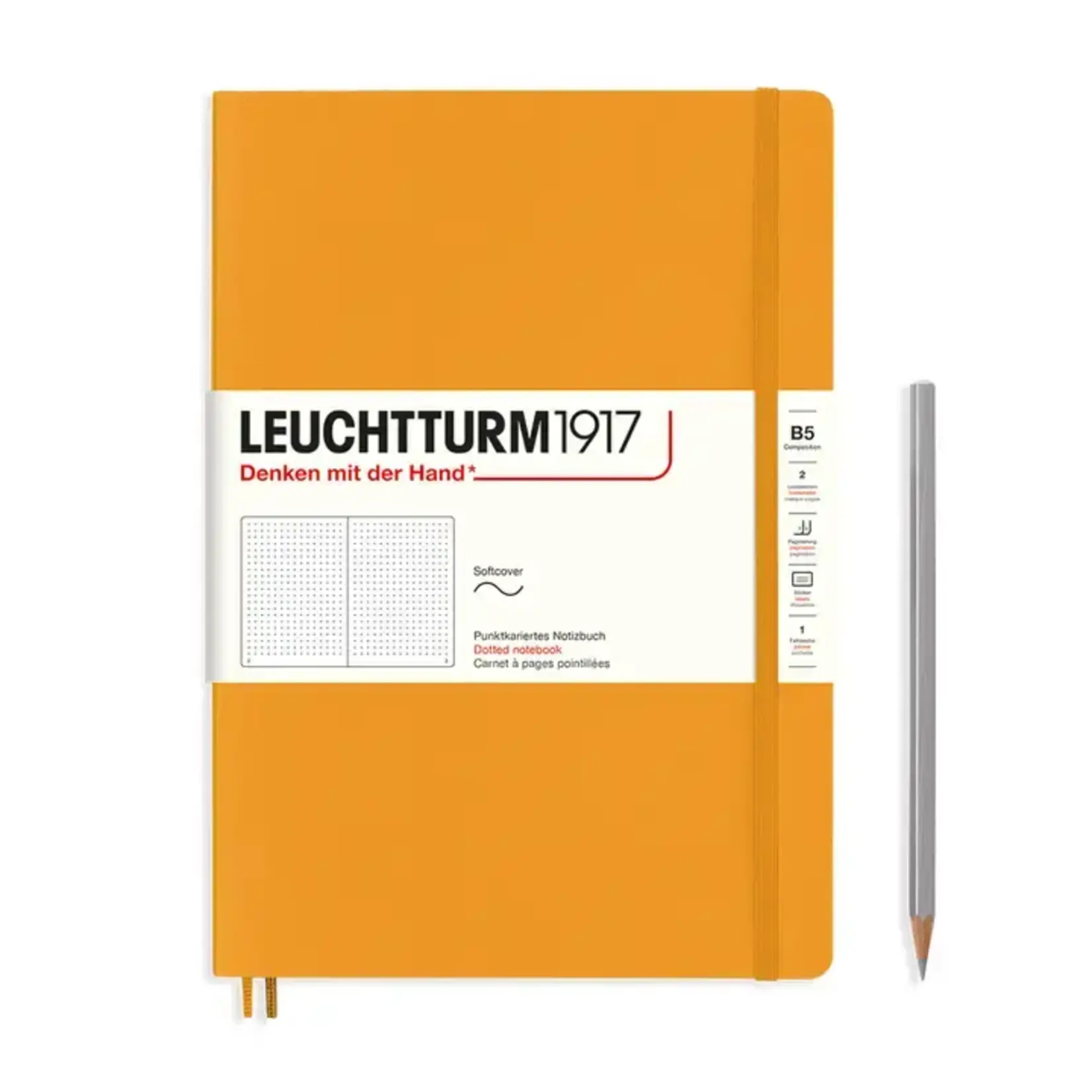 Leuchtturm Leuchtturm Rising Sun, Softcover, Composition (B5), Dotted