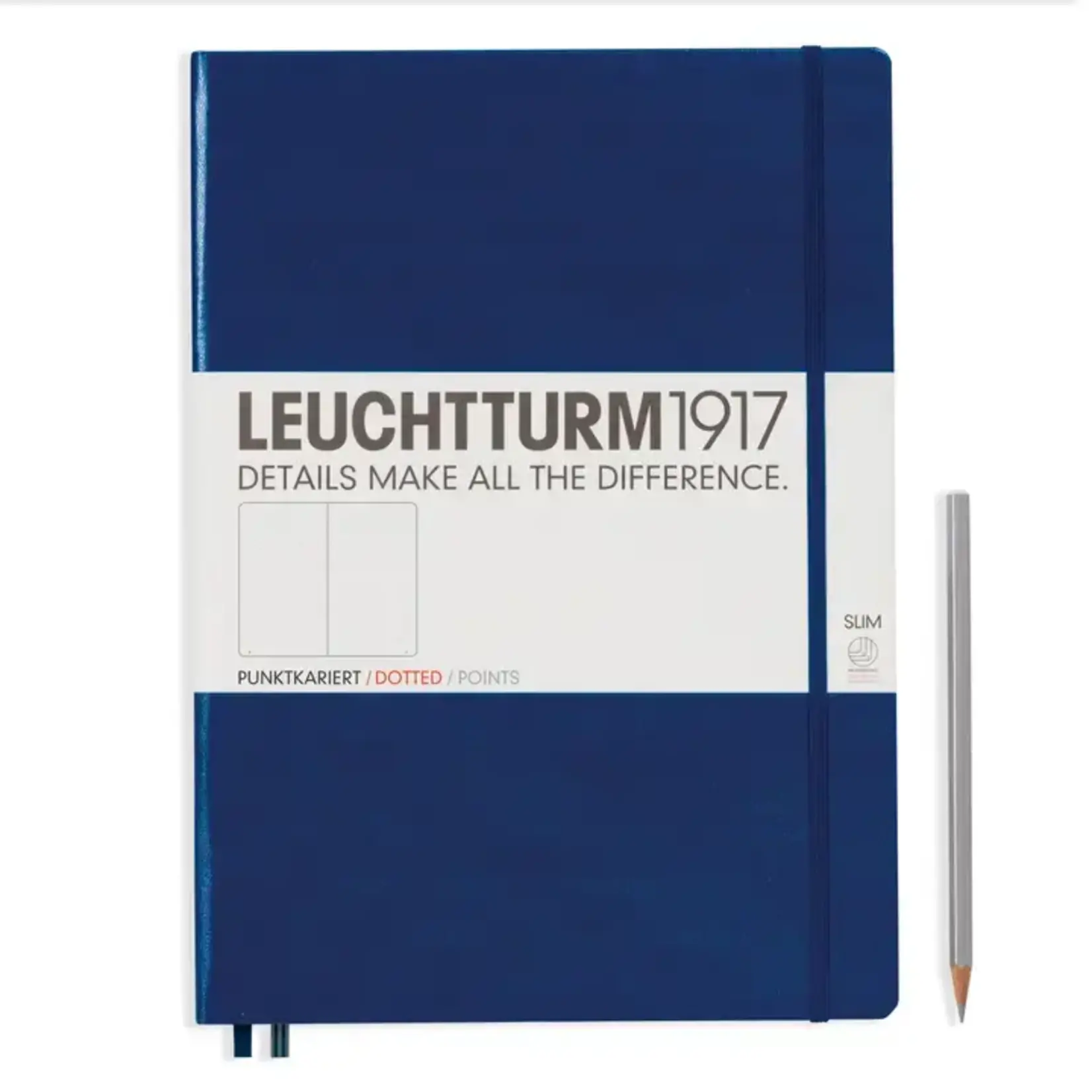 Leuchtturm Leuchtturm Navy, Master Slim 121 P., Dotted