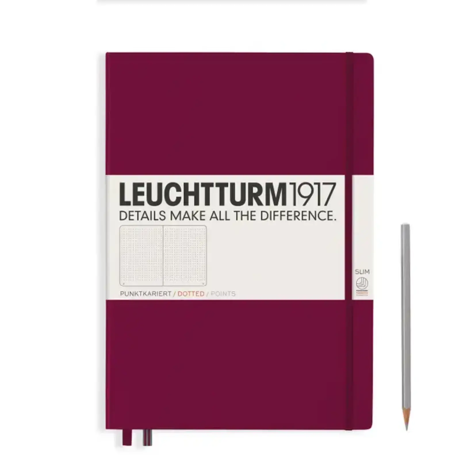 Leuchtturm Leuchtturm Port Red, Master Slim 121 P., Dotted