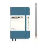 Leuchtturm Leuchtturm - Pocket (A6) Stone Blue / Hardcover / Plain
