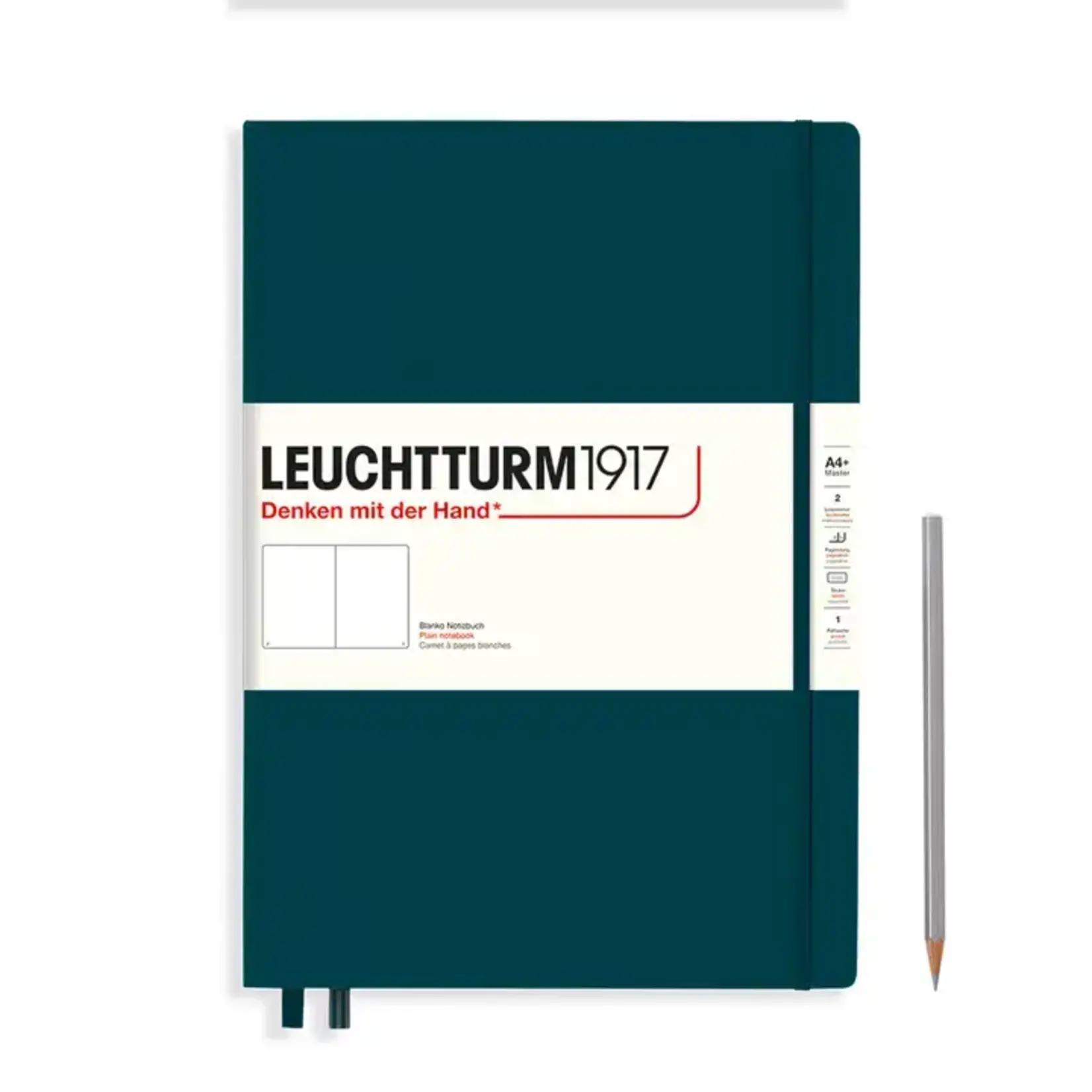 Leuchtturm Leuchtturm - Master Classic (A4+) - 235 pages Pacific Green / Plain