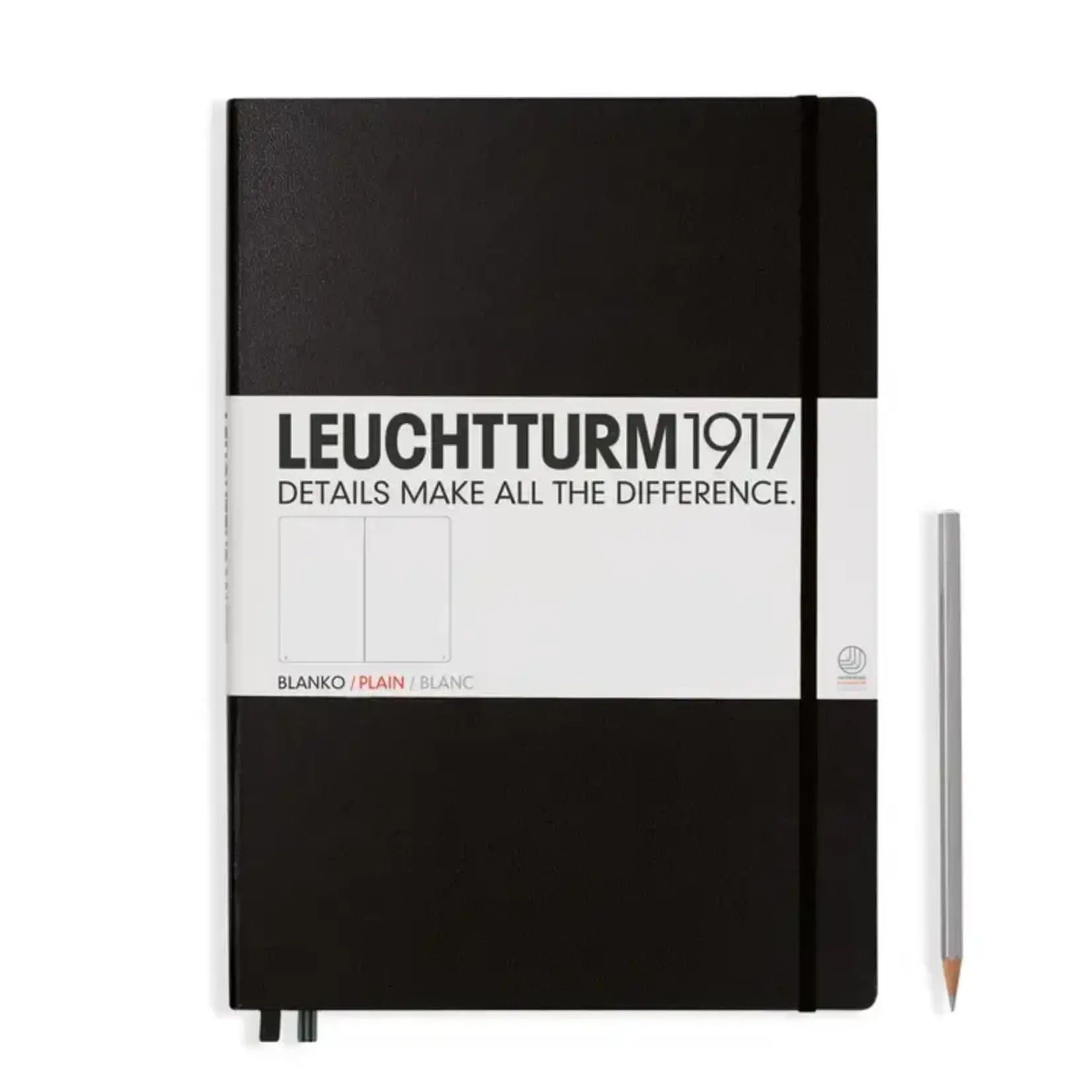 Leuchtturm Leuchtturm - Master Classic (A4+) - 235 pages Black / Plain