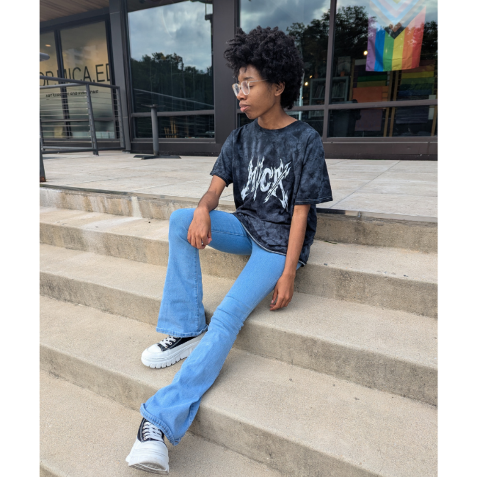 Colortone MICA Metal Tie Dye Tee