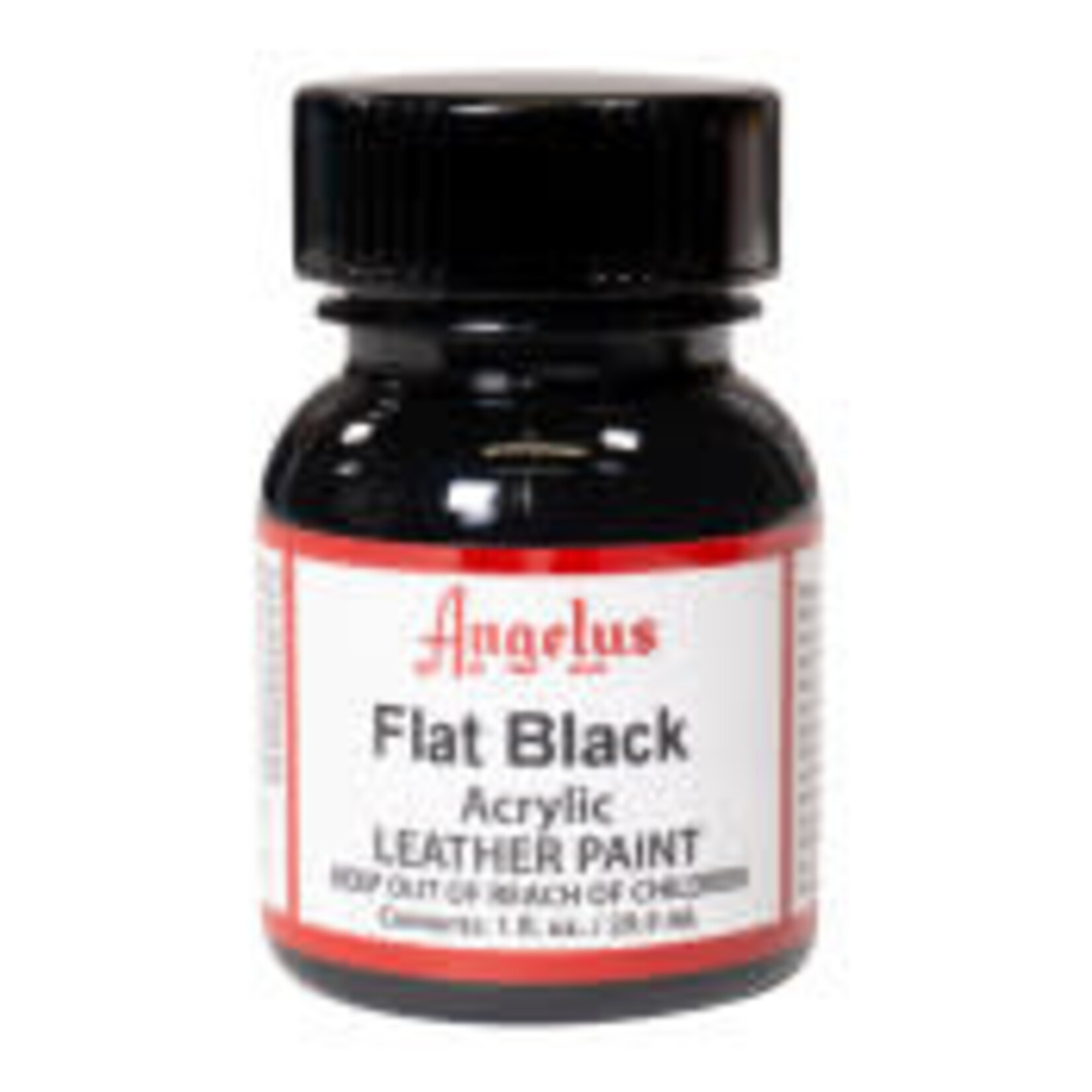 Angelus Acrylic Leather Paint 1oz Flat Blk