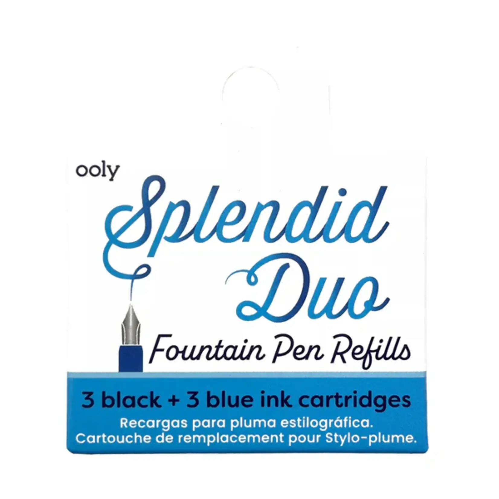 Ooly Splendid Fountain Pen Ink Refills | Black + Blue