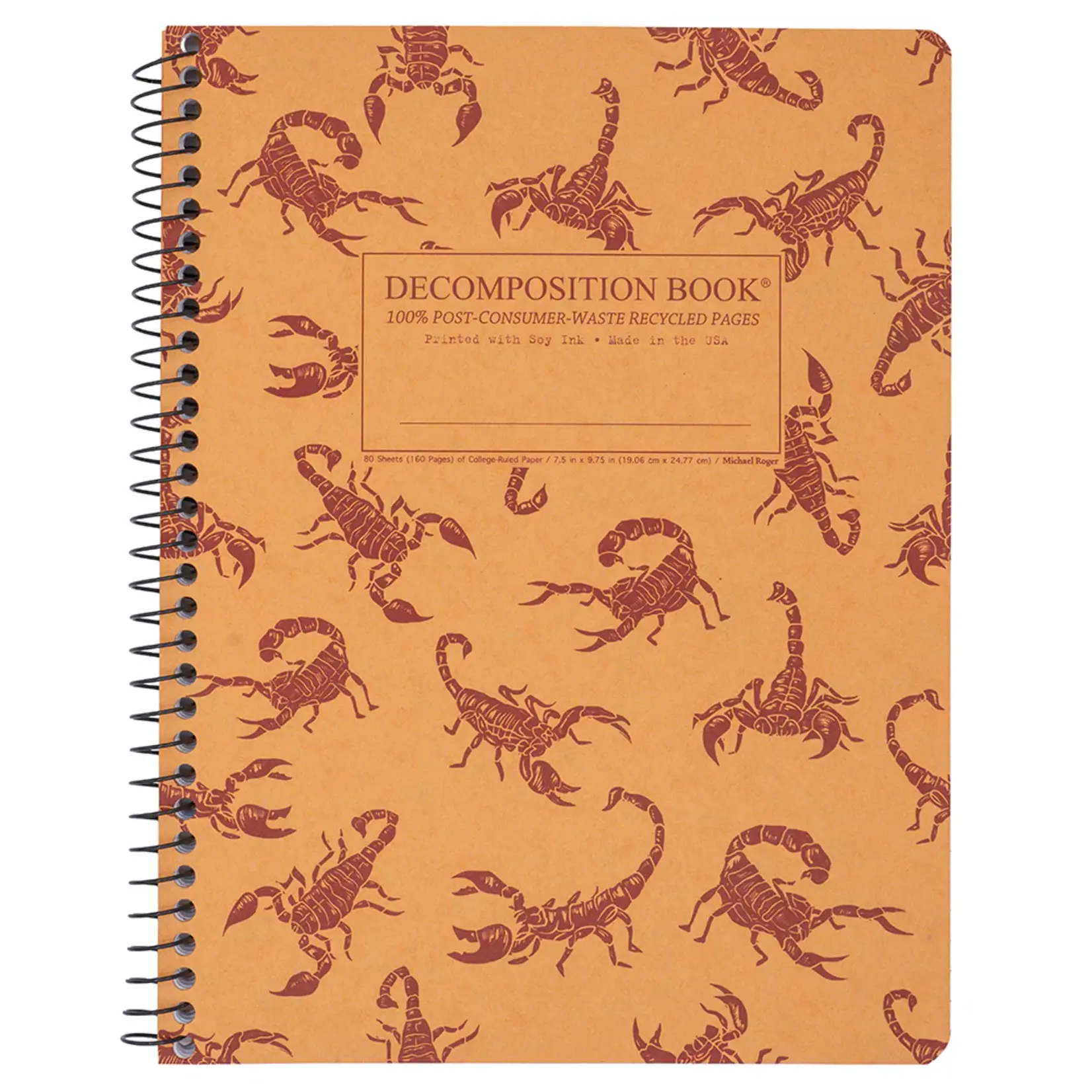 Michael Rogers Coilbound Decomposition Book | Scorpions
