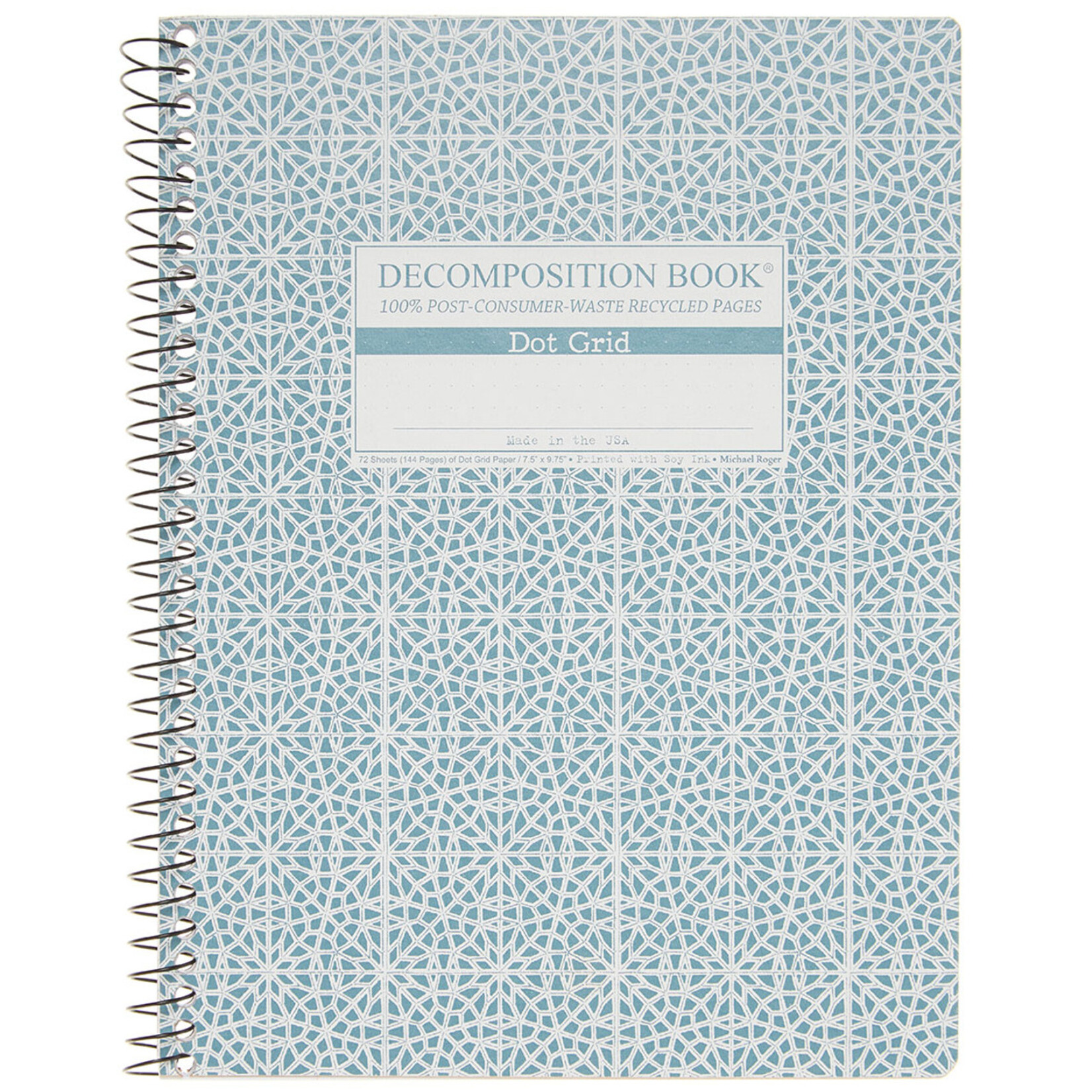 Michael Rogers Coilbound Decomposition Book | Mosaic | Dot Grid