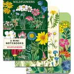 Cavallini Wild Flowers 2 3 Mini Notebooks