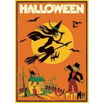 Cavallini Wrap Sheet Halloween Witch
